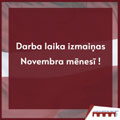 novembris darba laiks