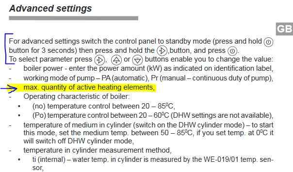 EKCO-LN2 advanced settings