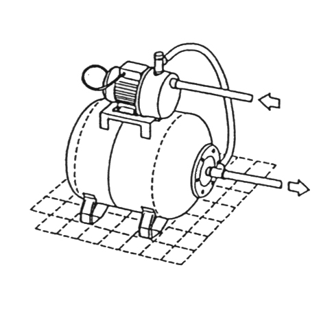 Pressure tank installation case 5