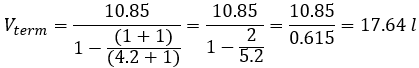 izplešanās tvertnes aprēķins formula 2