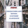 inventerizācija darba laiks